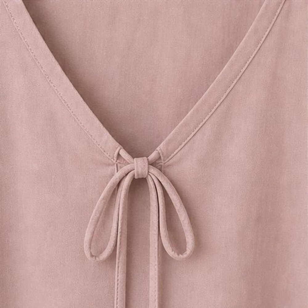 Gray V Neck Top - Picture 4 of 6